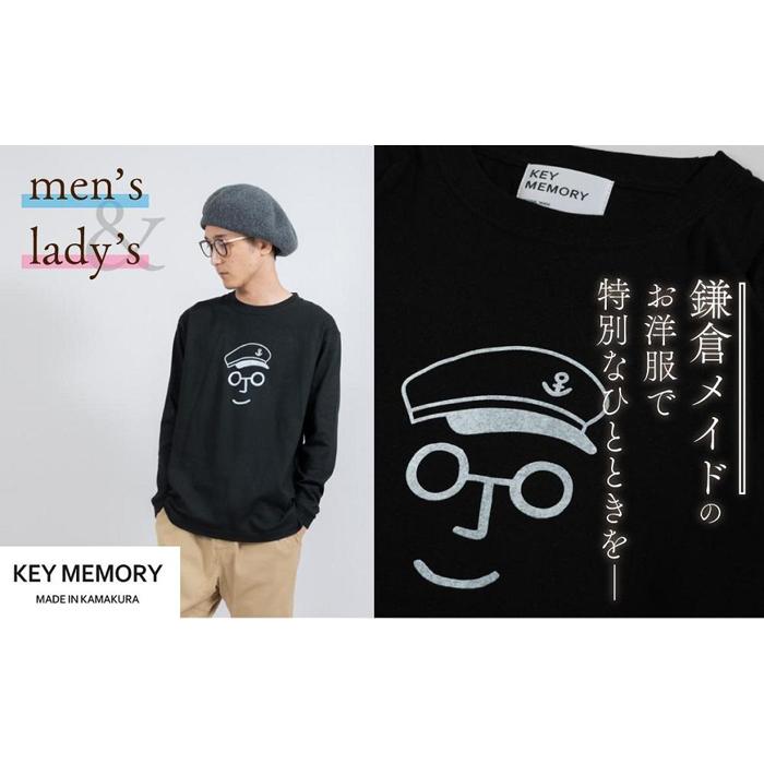 45位! 口コミ数「0件」評価「0」《0》セーラー帽イラストロングTシャツ　BLACK 【KEYMEMORY　鎌倉】 | ふるさと 納税 楽天ふるさと 神奈川 ファッション ブ･･･ 