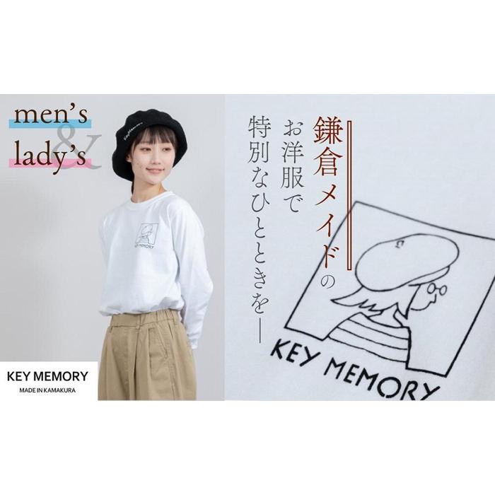 [0]ウィンドーイラストロングTシャツ WHITE [KEYMEMORY 鎌倉] | ふるさと 納税 楽天ふるさと 神奈川 ファッション ブランド 鎌倉 服 洋服 レディース メンズ 女性 男性 ナチュラル シンプル 可愛い かわいい おしゃれ 有名 人気 おすすめ