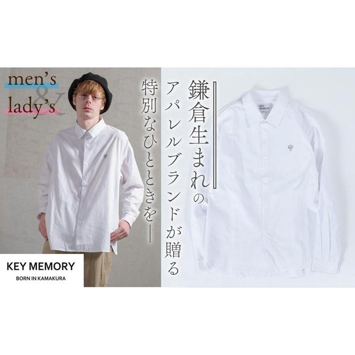 【ふるさと納税】《0》スナップボタンシャツ WHITE 【KEYMEMORY鎌倉】 | ふるさと 納税 楽天ふるさと 神奈川 ファッション ブランド 鎌倉 服 洋服 レディース メンズ 女性 男性 ナチュラル シンプル 可愛い かわいい おしゃれ 有名 人気 おすすめ