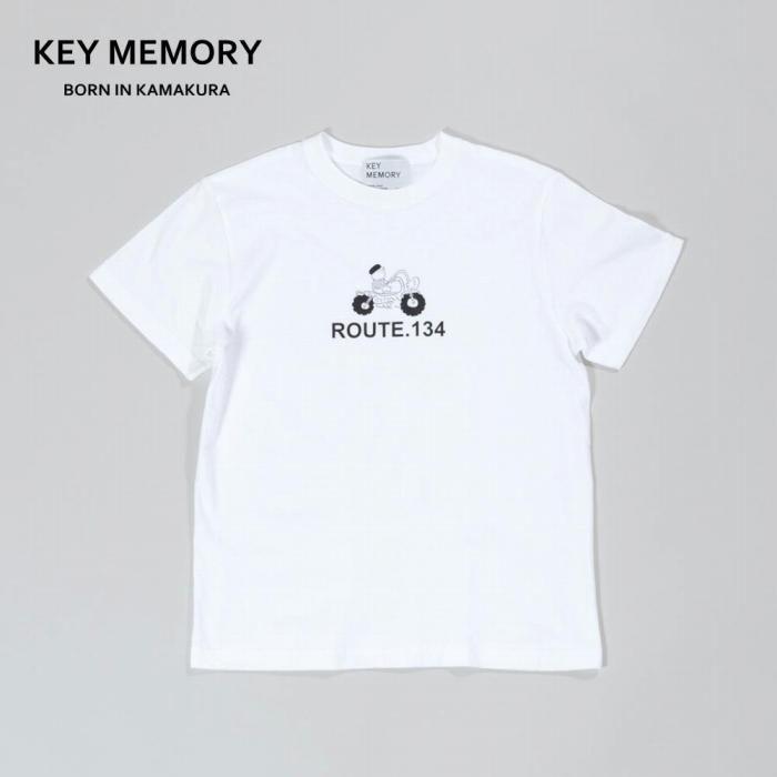 【ふるさと納税】【KEYMEMORY 鎌倉】ルート134イラストTシャツ WHITE