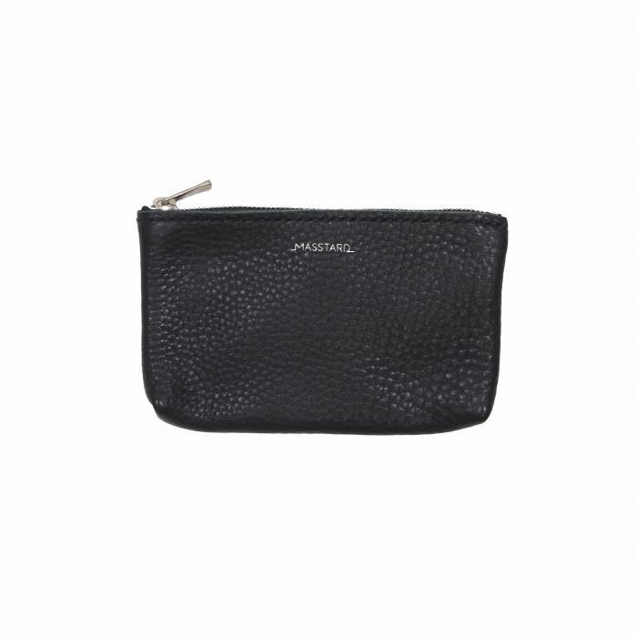 【ふるさと納税】MASSTARD -MINIMAL LEATHER POUCH SMALL- BLACK | バッグ ファッション 人気 おすすめ 送料無料