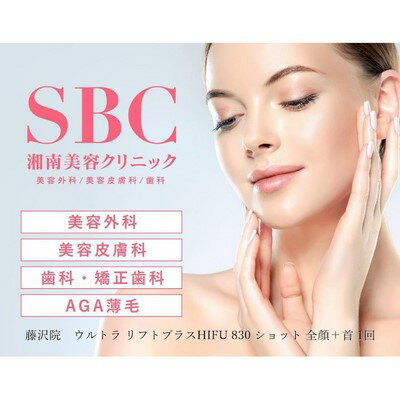 ウルトラ リフト プラスHIFU 830 ショット 全顔+首 1回 藤沢院/SBC 湘南 美容 クリニック ふるさと納税 施術券 利用券 チケット HIFU 超音波 引き締め 神奈川県 藤沢市 [ フェイスライン 頬 たるみ 目の下 首 加齢 ]