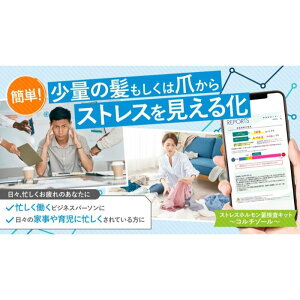 【ふるさと納税】慢性ストレスレベルを数値で見える化!!【ストレスホルモン量検査キット（毛髪）～コルチゾール～】 【 検査キット 健康 】