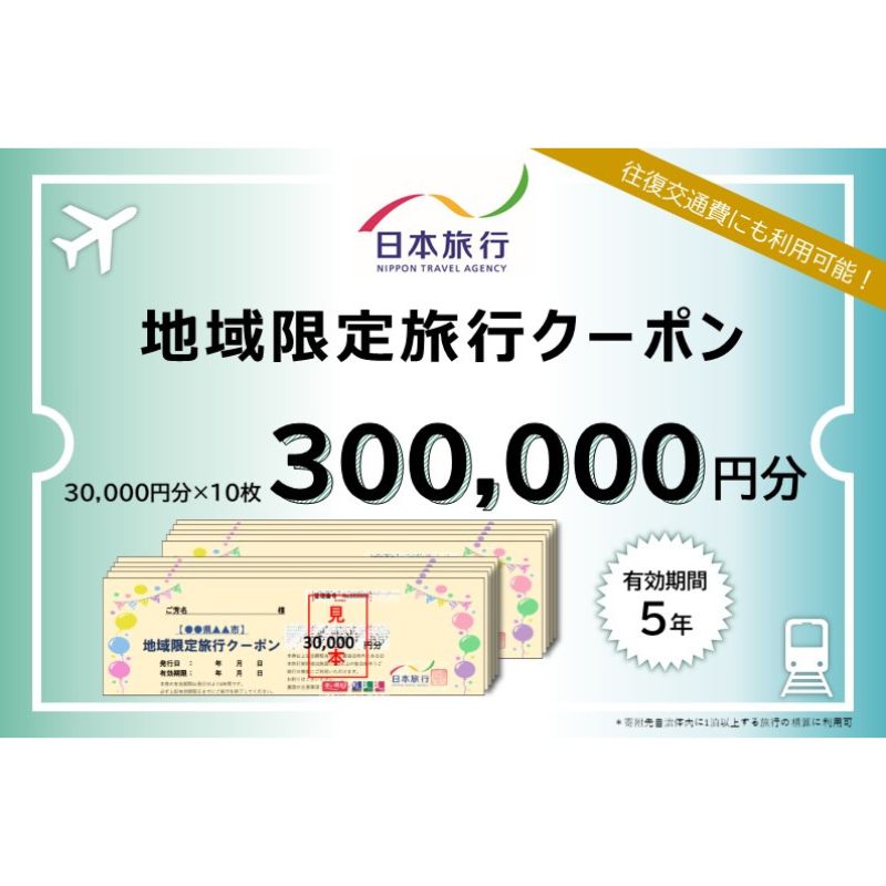 24位! 口コミ数「0件」評価「0」日本旅行　地域限定クーポン【300000円分】　【 チケット 旅行クーポン クーポン券 宿泊費 交通費 観光 体験 精算 お出かけ 冬休み ･･･ 