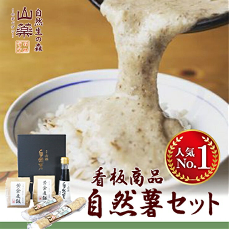 30位! 口コミ数「1件」評価「4」お店の味をご家庭で。【箱根自然薯の森 山薬】自然薯セット(2～3人前×2回分)【とろろ 極上とろろ 山芋 箱根 お家用 家庭用 国産 セット･･･ 