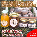 【ふるさと納税】原木生椎茸と椎茸のソース&味噌&佃煮、椎茸の廃ホダを肥料に育ったみかんジャムのセット【家庭用 自宅用 贈答品 贈答用 ギフト お取り寄せ お中元...