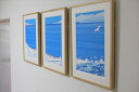 【ふるさと納税】オリジナル風景画 オーダー制作 額装付きジクレープリント 小田原にある景色 心象風景 片田舎の風景 子供の頃に見た風景 海 空 山