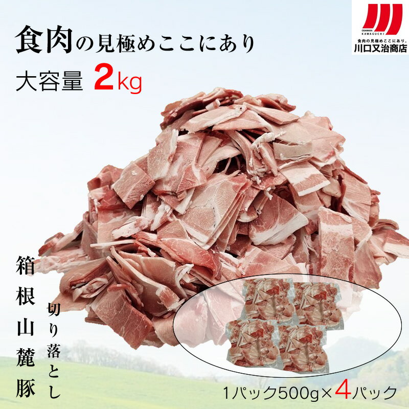 【ふるさと納税】箱根山麓豚　モモ・ウデ切り落とし2K盛り(500g×4パック)【 箱根山麓豚 切り落とし 神奈川県 小田原…