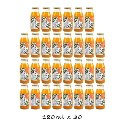 定期便 6回 小田原産江之浦みかん100％ストレートジュース180ml30本【 みかんジュース 神奈川県 小田原市 】