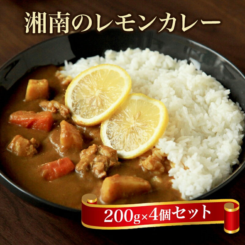 [100%湘南のレモン果汁を使ったカレー4食セット]相模湾の太陽と潮風が育んだ爽やかな味わいを、お手軽に楽しめます!! [ カレー 神奈川県 小田原市 ]