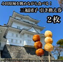 【ふるさと納税】小田原城を眺めながら食べるお団子 三福団子引換券 2本分 くるみ味噌 みたらし団子【 引換券 神奈川県 小田原市 】
