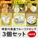 【ふるさと納税】【小田原の柑橘果汁を使ったドロップ3種類セット】口に入れるとフルーツの香りが広がるドロップ。【 ドロップ 神奈川県 小田原市 】