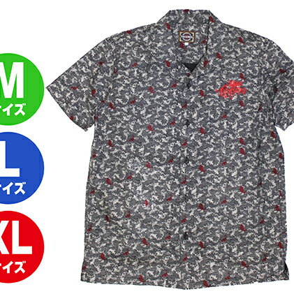 【ふるさと納税】GONZO SURF オリエンタルボタンシャツ ネイビー 【服・男性・メンズ・ファッション】