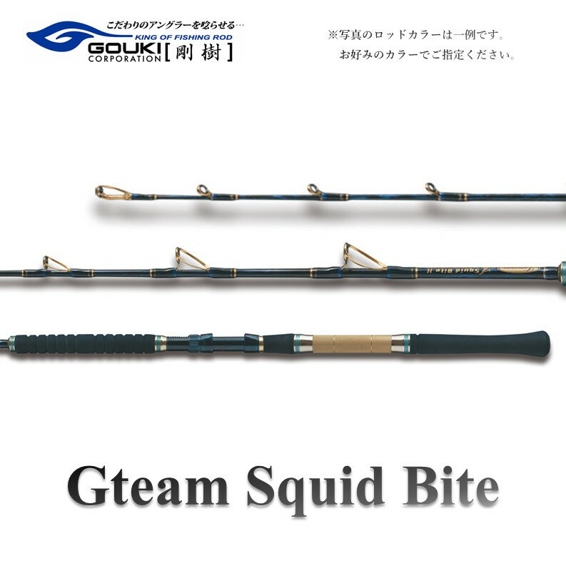 剛樹 Gチーム スクイッドバイト (GSQBTS) 160cm ウェイト負荷60-130号 釣り 釣具 釣竿 ロッド [ 釣り用品 釣り竿 海釣り いか 烏賊 するめいか やりいか ]