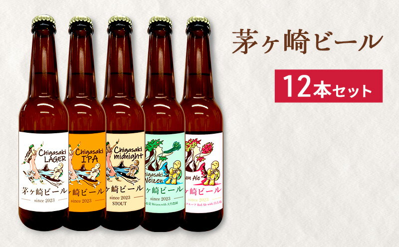 【ふるさと納税】茅ヶ崎ビール アソート 12本セット　【お酒　ビール　クラフトビール　瓶入り　段ボール入り】　【 地ビール 瓶ビール アルコール飲料 家飲み 晩酌 バーベキュー BBQ 】