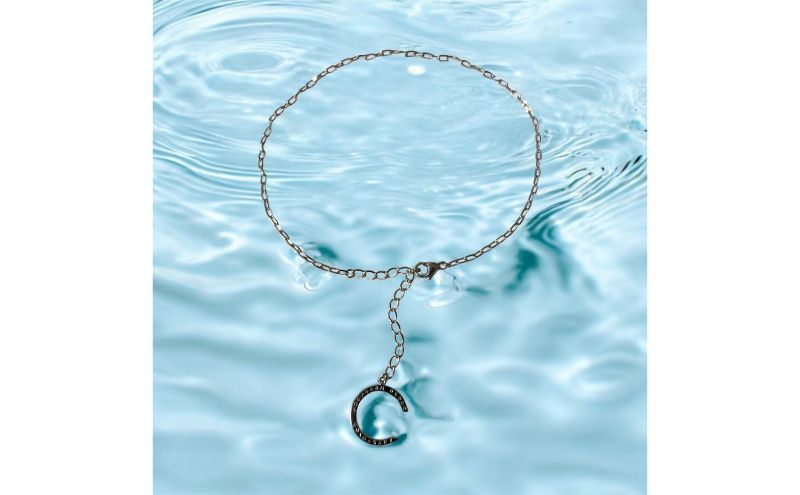 神奈川県茅ヶ崎市の【ふるさと納税】CHIGASAKI SOUTHERN C アンクレット シルバーチェーン 茅ヶ崎 アクセサリー ギフト プレゼント　お届け：2025年8月10日配送開始｜アングル2