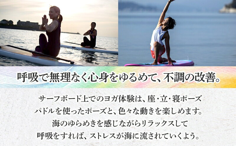 【ふるさと納税】【逗子海岸・エバーリゾート 】究極のリラックス SUPヨガ体験 1名様 SUPヨガ スタンドアップパドルボード SUP マリンスポーツ ウエットスーツ リラックス ハワイ 逗子海岸 少人数 エバーリゾート 神奈川県 逗子市 f142085-zushi-10000051 神奈川県逗子市 サンプル画像3