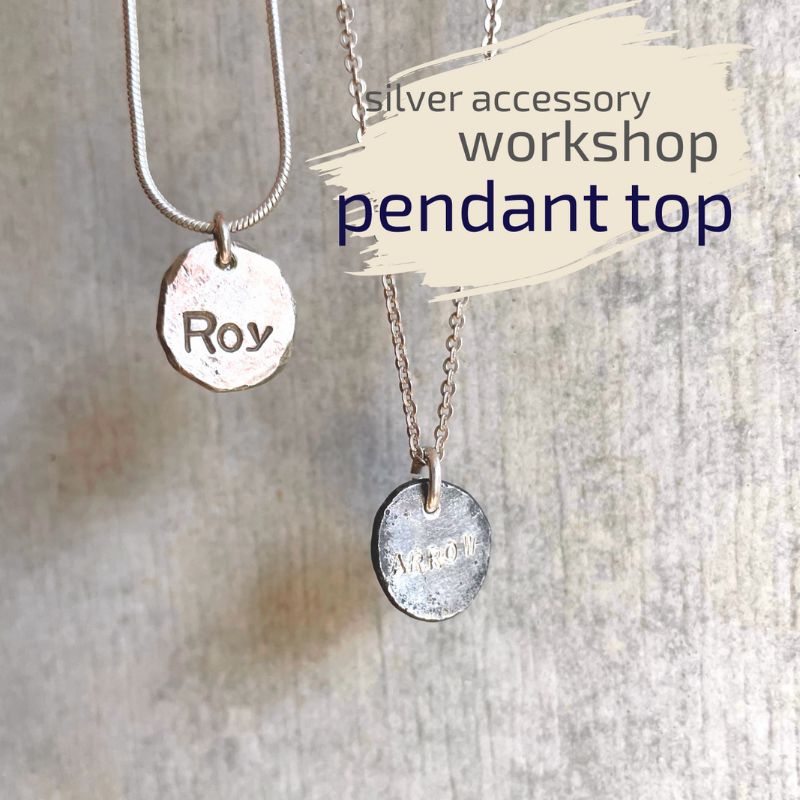 ペンダント 神奈川県 シルバーアクセサリーwork shop[スモールインゴットペンダントトップ]1名 アクセサリー 製作 体験 チケット ワークショップ アクセサリー作り オリジナル インゴット 天然石 パール 初心者 逗子市 神奈川