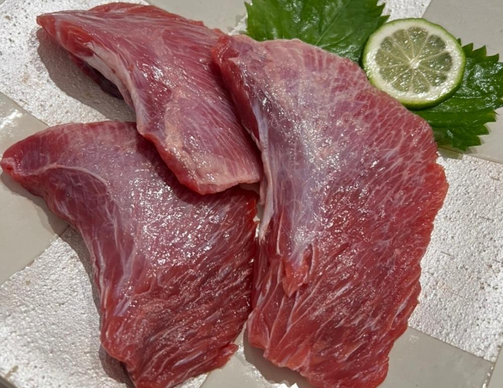 【ふるさと納税】B13-012 【希少部位】マグロのホホ肉1kg（加熱用） 2