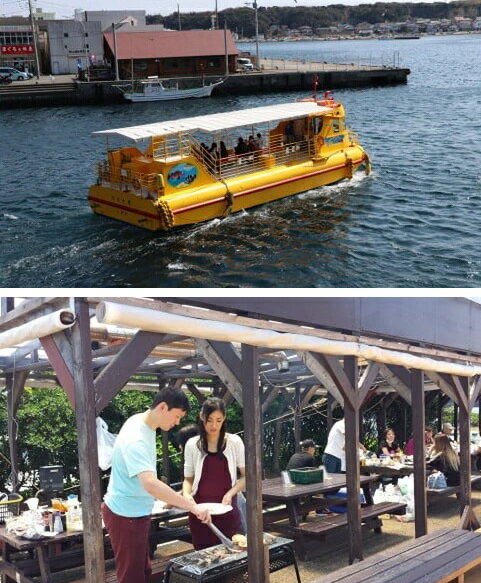 水中観光船 にじいろさかな号 + 三崎港うらり 手ぶらでBBQ機材貸出 ペアチケット 観光 海中散歩 船 旅行 体験 チケット ペア 魚 海 乗車券 BBQ バーベキュー レンタル 貸出 手ぶら 三浦海業公社 神奈川県 三浦市 おすすめ ランキング プレゼント ギフト
