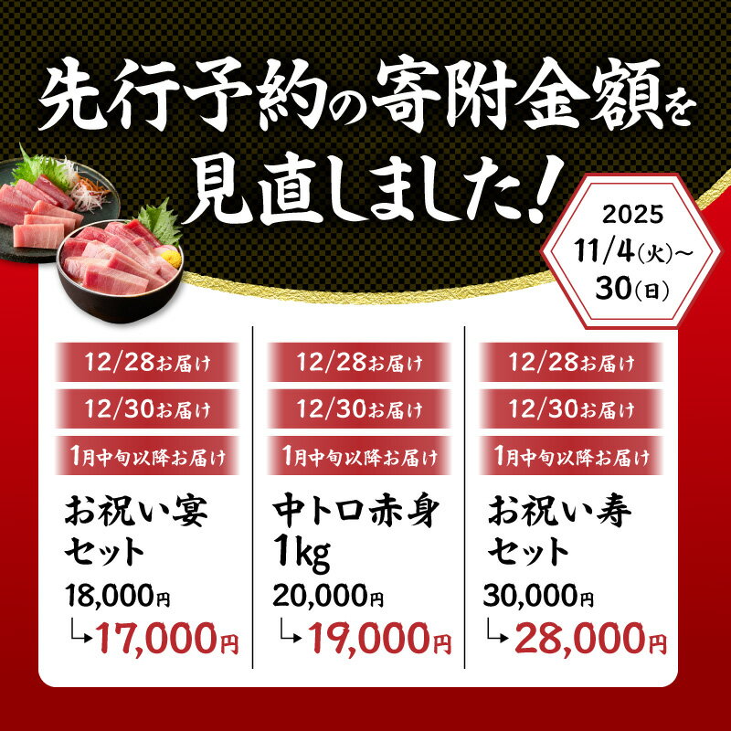 【ふるさと納税】＜容量とお届け日が選べる＞【年末・正月用】 天然 まぐろ お祝い セット 400g ～ 1kg 中トロ 赤身 本まぐろ 目鉢まぐろ マグロ 鮪 メバチマグロ ブロック 迎春 刺身 魚 冷凍 三崎まぐろ 三崎恵水産 神奈川県 三浦市 おすすめ ランキング プレゼント ギフト