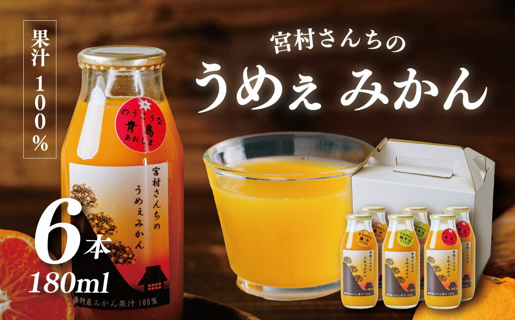 年内配送受付中!秦野産みかんストレートジュース(6本) | おまかせ 農家 セット みかん 果汁100% 搾りたて 新鮮 美味 おいしい オレンジジュース フレッシュ 柑橘 旬 ストレート 濃厚 飲みきり サイズ 飲みやすい お子様 健康 ビタミン 神奈川 秦野