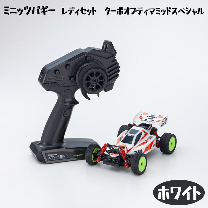 【ふるさと納税】ミニッツバギー　レディセット　ターボオプティマミッドスペシャル ホワイト ／ 車 おもちゃ 送料無料 神奈川県のサムネイル