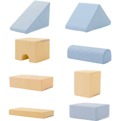 【ふるさと納税】プレイクッション A998a 8点SETイエロー&ブルー【日本製】 / インテリア 積み木 子供 キッズ 送料無料 神奈川県 [2]