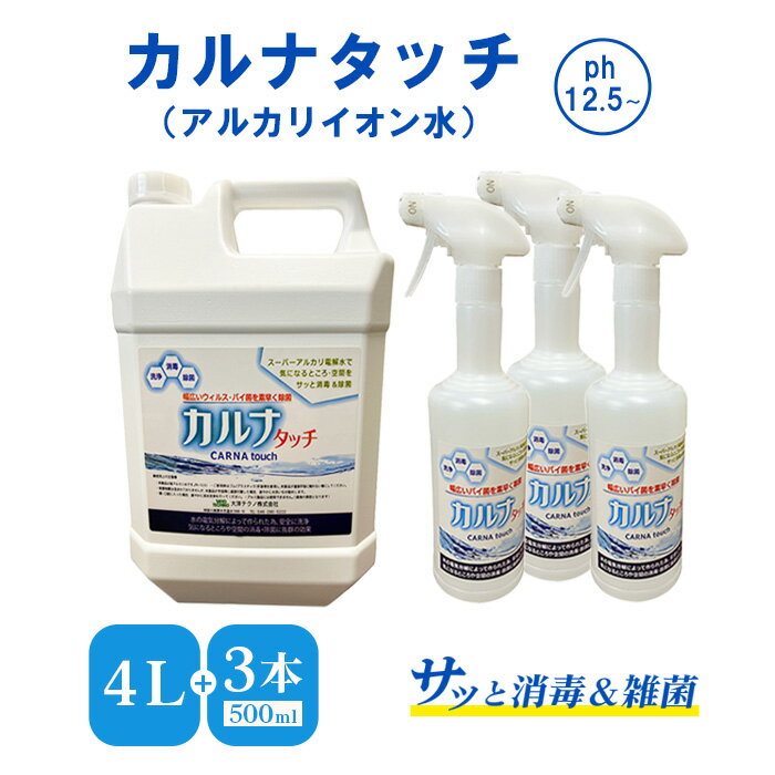 【ふるさと納税】カルナタッチ（アルカリイオン水）PH12.5