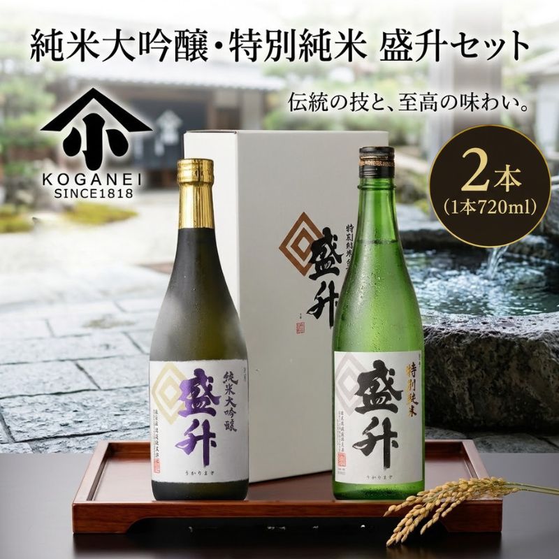 純米大吟醸・特別純米 盛升セット ／ 日本酒 純米大吟醸 特別純米 盛升 飲み比べ 720ml 清酒