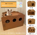 【ふるさと納税】工具不要、組立簡単、軽量、エコな紙素材のキャットハウス　にゃんボールハウス【丸型(小)】【家具 インテリア ネコハウス 段ボール 強化段ボール ペット 猫 ネコ ねこ 神奈川県 海老名市 】