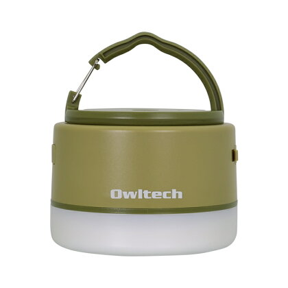 Owltech(オウルテック) 大容量モバイルバッテリー搭載 LEDキャンピングランタン 6700mAh USB Type-A × 1ポート出力 OWL-LPB6701LA-KH【アウトドア キャンプ ランプ ライト 防災 神奈川県 海老名市】