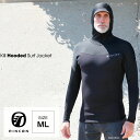 【ふるさと納税】ウエットスーツ Rincon 1mm KILL HOODED 長袖 JACKET。真夏仕様5.5cmバイザー付き MLサイズ【 大人に人気 RI...