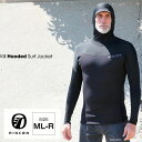 【ふるさと納税】ウエットスーツ Rincon 1mm KILL HOODED 長袖 JACKET。真夏仕様5.5cmバイザー付き ML-Rサイズ【 大人に人気 ...