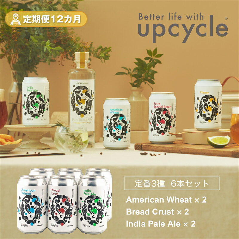 【ふるさと納税】【定期便12カ月】サスティナブル・クラフトビール 飲み比べ3種 6本セット 【 クラフトビール ギフト おうち時間 グランピング キャンプ プレ...