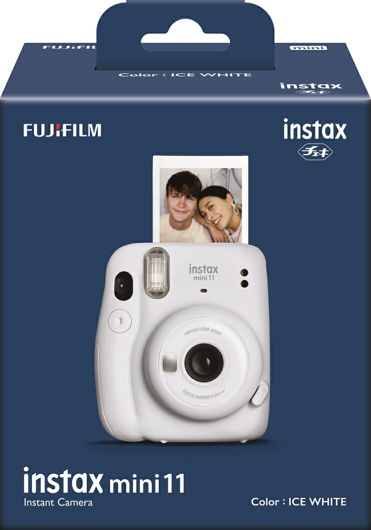 【ふるさと納税】インスタントカメラ“チェキ” instax mini 11（アイスホワイト）＋専用フィルム1パック(10枚)付