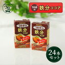 【ふるさと納税】守山乳業 MORIYAMA 1日分の鉄分ココア 125ml×24本 ココア 鉄分 ふるさと納税【パック ガーナ産 カカオ 高級 ココア飲料 ドリンク 濃厚 おいしい ギフト チョコレートドリンク 神奈川県 南足柄市 】