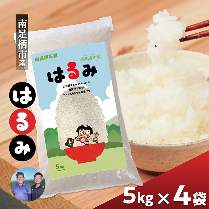 【ふるさと納税】令和7年 新米 南足柄産のブランド米「はるみ(精米)」 5kg×4袋 計20kg＜出荷時期：2025年10月末頃より順次出荷予定＞【 新米 新米予約 7年産 お米 神奈川県 南足柄市 】