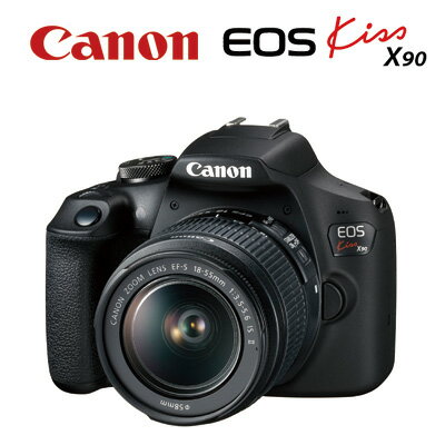 EOS KISSX90-LKIT　レンズキット　一眼 カメラ　【 本体とレンズ バッテリーパック チャージャー ネックストラップ 約2410万画素 連続撮影速度 最高約3.0コマ 】