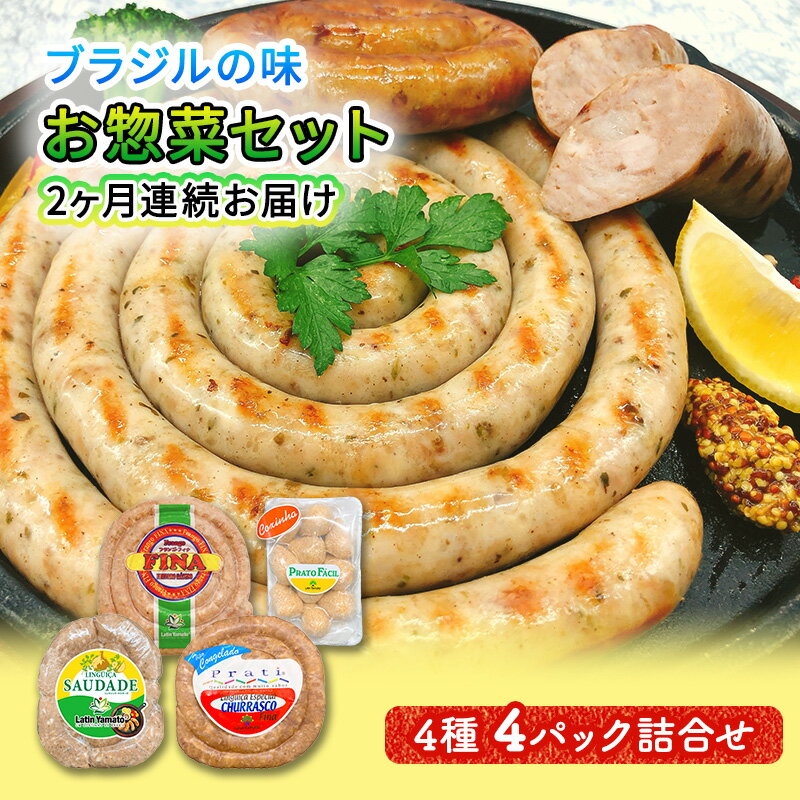 【ふるさと納税】ブラジル食材セット 2ヶ月連続お届け定期便　【定期便・ 肉料理 つまみ ビールのおつまみ バーベキュー BBQ 食べ比べ 朝食 おかず ソーセージ 】