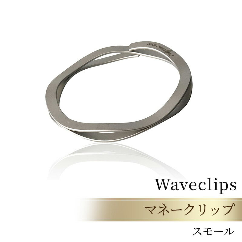 6位! 口コミ数「0件」評価「0」[Waveclips] マネークリップ 高強度ばね用ステンレス鋼 (スモール, シルバー)　【 ファッション小物 雑貨 小物 高級質感 高強･･･ 