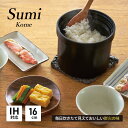 【ふるさと納税】Sumi Kome 炊飯鍋 IH対応 ガスコンロ用 2合炊き 遠赤外線効果 フッ素コート 高級 おしゃれ ひとり暮らし ギフト 日用品 調理器具...