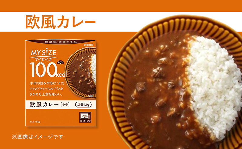 【ふるさと納税】カレー 大塚食品 マイサイズ 100kcal　欧風カレー（中辛） 10個 牛肉 スパイス 欧風 ボルドー産赤ワイン 上質 コク 旨み インスタント レトルト 防災 備蓄 綾瀬市 神奈川県 f142182-ayase-10000658 神奈川県綾瀬市 サンプル画像2