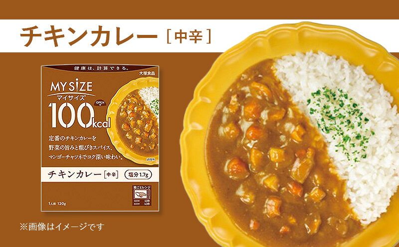 【ふるさと納税】大塚食品 マイサイズ 100kcal チキンカレー（中辛） 10個 レトルト カレー 美味しい おすすめ 防災 神奈川県 綾瀬市 f142182-ayase-10000705 神奈川県綾瀬市 サンプル画像2