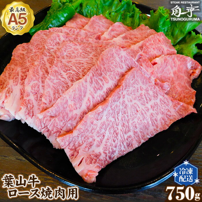 【ふるさと納税】No.151 【葉山牛】750g ロース焼肉用 ／ お肉 黒毛和牛 牛肉 A5ランク 牧場直営 送料無料 神奈川県