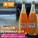 【ふるさと納税】『松田ブランド』数量限定!おひるねみかんジュース1000ml 6本セット