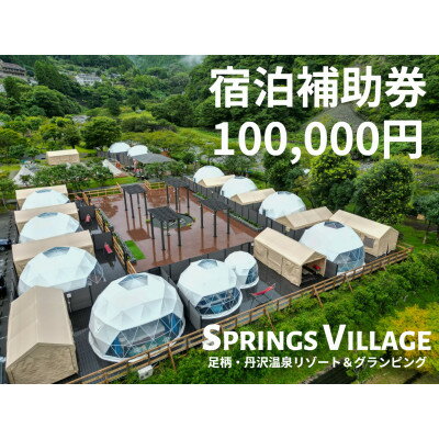 【ふるさと納税】SPRINGS VILLAGE 足柄丹沢温泉リゾート&グランピング 宿泊補助券 100,000円【1480509】