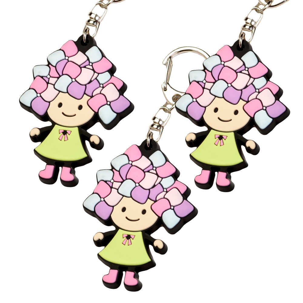 【ふるさと納税】ご当地キャラクターあじさいちゃん 3個セット＋せとわらしグッズ 1個　キーホルダーセット【開成町商工振興会】[BDAY010]