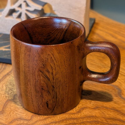 【ふるさと納税】天然の欅(けやき)を削り出したマグカップ(中)　木の器たしろ工房【1675754】