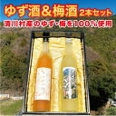 8位! 口コミ数「0件」評価「0」道の駅「清川」からお届け!『きよかわ ゆず酒・梅酒セット』【1381121】